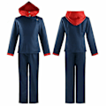 Miniatyrbillede 3 af 5: Blå Jujutsu Kaisen Yuji Itadori Cosplay Kostume Uniform Halloween Dragt XL