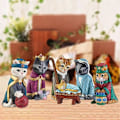 Miniatyrbild 2 av 5: Katt-Julkrubba Inomhus Katt-Julkrubba Katt-Juldekoration Söt Katt