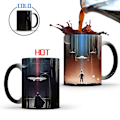 Miniatyrbillede 4 af 5: Darth Vader Farveskiftende Krus Keramisk Kaffe Krus Termisk Tekop Nyhed Gave