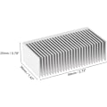 Miniatyrbillede 2 af 3: Elektronisk køler køleplade til LED og strøm sølv 20 x 69 x 36 mm