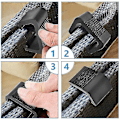 Miniatyrbilde 4 av 5: Rattan Møbelklips Multipurpose Wicker Sofa Connector Feste Feste Holdbar Card Slot 5.25cm pack Of 8