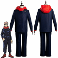 Miniatyrbild 1 av 5: Blå Jujutsu Kaisen Yuji Itadori Cosplay Kostym Uniform Halloween Dräkt S