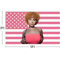Miniatyrbild 2 av 5: Ice Spice Flagga 3x5 Ft Ice Rapper Spice Flagga Amerikansk Flagga Gobeläng För Sovrum Vardagsrum Sovsal Vägg