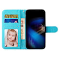 Miniatyrbild 2 av 5: För Motorola Moto G14 5g Plånboksfodral i Läder 3d Mönster Folio Cover Starry Sky
