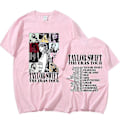 Miniatyrbild 1 av 2: Taylor Swift The Eras Tour Fans Letter Tryckt T-shirt Kortärmad Tryckt Tee Toppar tx. 3XL Pink