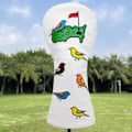 Miniatyrbild 3 av 5: Putteröverdrag Lång Hals Söt Fågelmönster Slitstark Mjuk Textur Utbytbart Nummer Tag Enkel Identifiering Rivtålig Broderi Nummer Golf M
