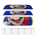 Miniatyrbild 2 av 5: x127 Super Mario Påslakanset Mikrofiber Sängkläder 3D-tryckta Lätta 3-delade Täcke Set, 1 Påslakan och 2 Örngott för Barn Pojkar 200x200cm 78x78in