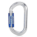 Miniatyrbillede 4 af 4: Karabiner 25kN srew låseport karabiner heavy duty d form twist låse karabiner