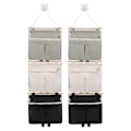 Miniatyrbillede 10 af 10: 2 stk Hængende Opbevaringsorganisator Hængende Opbevaring Hængende Lommer Grå Grey 2 Pcs-2 Pcs