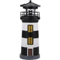 Solcellsdriven Fyr, LED Solcellsfyr Staty Roterande