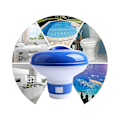 Miniatyrbillede 5 af 5: Automatisk klortablet dispenser flydende pool spa desinfektionsboks Hy