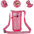 Miniatyrbillede 2 af 5: Vandflaske Remme Justerbare Skulderremme Strandflaske Taske Vand Hund Vandflaske Cover Til Sport Fitness Vandring Camping Gåture Black and Pink