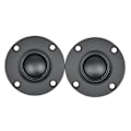 Miniatyrbillede 1 af 5: 2 stk. Diskant 1,5 tommer 6ohm 30w Dome Silkefilm Diskant Hifi Diskant Højttaler Lyd Højttaler Med Hea Black