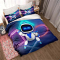 Miniatyrbild 1 av 5: f1033 Sängkläder ASTRO BOT Sött Tecknat Sängset Påslakanset Enkel Dubbelsäng King Size Sängset Vuxna Barn Sovrum Påslakan Örngott Säng S 135x200cm 53x78in