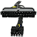 Miniatyrbillede 5 af 5: 24-pin til 10-pin Atx Psu Netledning Flettet Ærme Kabel A
