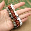 Miniatyrbilde 3 av 5: Hummerlås krystallarmbånd, armbånd i naturlige edelstener, for kvinner og menn, krystallarmbånd, yogaperlearmbånd, armbåndsett
