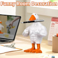 Miniatyrbillede 5 af 6: Pipihome Magnetisk Gåseand Nøgleholder Muskuløs And Statue Ornament Sød Harpiks Muskuløs Gåseand Statue Sjov Dyremagnetisk Nøgleholder