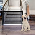 Miniatyrbilde 1 av 6: 72×180cm Justerbart Hundegitter – Ingen Boring, Uttrekkbart & Portabelt Dyregjerde for Døråpninger, Perfekt for Valper – Kampanjetilbud 72*180cm