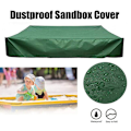 Miniatyrbilde 2 av 5: Sandkassebeskyttelse Vanntett Støvtett UV-beskyttelse Firkantet Bassengtrekk med Snøring for Sandkasse, Leker og Møbler db Grønn{F2} Grønn Green Green 200*200cm