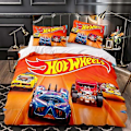 Miniatyrbild 4 av 5: v5010 Sängkläder Hot Wheels Sängset Påslakan Örngott Presenter Sängkläder IU5010 135x200cm 53x78in