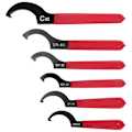 Pikkukuva 3 / 5: 6-osainen kiintoavainsarja, säädettävä Coilover-avain, avaimet, Coilover-avain, teräsavain Red  Black