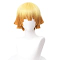 Miniatyrbild 4 av 5: Halloweenfest Demon Slayer Agatsuma Zenitsu Cosplay Festkläder Outfit Anime Set Gåvor Outfits with Wig L