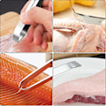 Miniatyrbillede 3 af 6: 2 stk. fiskepincet til fjernelse af fiskeben i rustfrit stål, professionelle pincet til fjernelse af fiskeben og fjernelse af fjer fra kylling