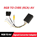 Miniatyrbilde 2 av 5: RGB til (RCA) AV Cvbs Signal Converter Decoder Box Adapter for Bakkamera Golf 6 Cc