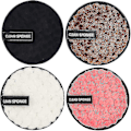 Miniatyrbilde 1 av 4: Gjenbrukbare myke sminkefjernerputer for all hud, mikrofiber ansiktsrunder servietter tung mascara øyenskygge ansiktsrensing puffer foundation, vaskbar fjern