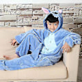 Miniatyrbillede 3 af 3: Disney Lilo & Stitch heldragt pyjamas børn plys Newway Onesies vinter varmt tøj julegave_Newway 2 110CM(5-6T)