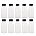 Miniatyrbillede 1 af 2: 10 stk. 300 ml saftbeholderflasker mælkeflasker gennemsigtige drikkeflasker