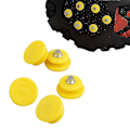 Miniatyrbilde 3 av 3: 100 stk ispigger for sko, sklisikre pigger for utendørssko, trygge brodder, utendørs tilbehør, gule