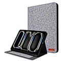 Miniatyrbillede 1 af 5: Etui til iPad Pro 13 (2024) med Kortlommer, Stativ, Læder Tablet Cover med Penholder - Multicolor Grey