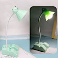 Miniatyrbillede 3 af 4: Bordlampe til soveværelse, mini LED-bordlampe til børn, sammenklappelig, USB-opladningslampe, læselampe til øjenbeskyttelse til børn (grøn frø) Hy