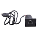 Miniatyrbilde 4 av 5: Bil USB-inngangsadapter Audio Radio U-Disk Flash Socket Interface-kabel for Focus 2 Mk2 2009-2011 Black