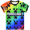 Pikkukuva 2 / 5: Minecraft Lasten Pojat T-paita Topit Shortsit Pyjamasetti Yöasu Kesä Lyhythihainen Asuste 9-10 Years