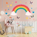 Miniatyrbild 5 av 5: Glow In The Dark Rainbow Väggdekaler, lysande regnbåge och hjärtdekaler för takväggar, lyser starkare och längre för barns sovrum vardagsrum Dec