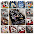 Miniatyrbild 1 av 5: v759 Sängkläder Mickey Mouse Sängset Mjukt Örngott Set Sovrumsinredning Present 3-delat Sängset (1 Påslakan + 2 Örngott) y759 135x200cm 53x78in