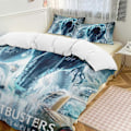 Miniatyrbilde 1 av 5: x410 Ghostbusters 3-delt sengesett Varmt og komfortabelt mykt dynetrekk sengesett med 1 dynetrekk og 2 putetrekk for soverom b410 135x200cm 53x78in
