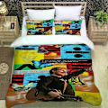 Miniatyrbilde 1 av 5: v670 Sengetøy Singer Ed Sheeran trykt Sengetøysett utsøkte forsyninger sett dynetrekk sengeteppe sett sengetøy sett luksus bursdagsgave 3-delt B 240x260cm 94x102in