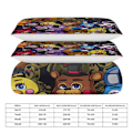 Miniatyrbild 2 av 5: x253 Five Nights at Freddy's FNAF Påslakanset Mikrofiber Sängkläder 3D-tryckt Lättviktigt 3-delat Täcke, 1 Påslakan och 2 Kuddfodral 135x200cm 53x78in