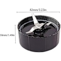 Miniatyrbild 4 av 5: Ersättningsbas för mixertillbehör, basväxel, reservdelar för Magic Bullet, färgglada Magic Bullet-reservdelar (svart) 1 st
