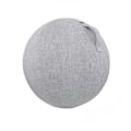 Miniatyrbild 1 av 5: Dammsäker halkfri träningsboll i bomull och linne, praktisk fint stickad yogabollskydd för hemmet Grey with White