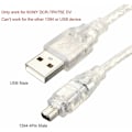 Miniatyrbild 2 av 5: USB-hane till Firewire IEEE 1394 4-stiftshane iLink-adapterkabel för Sony DCR-TRV75E DV