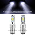 Miniatyrbillede 2 af 3: 2 stk. 80W 6000K Hvide LED-pærer til bil H6/P15D tågelygter med dekoder