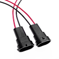 Miniatyrbillede 1 af 4: 2 stk. H8 H9 H11 Stikadapter til Forlygter Bil Forlygte Ledningsnet Stik Forlygte Pære Base Stik Kabel Stik