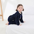 Miniatyrbillede 3 af 5: Baby sovepose med fødder Pyjamas Baby sovepose Tøj sovepose med lynlåse Langærmet pyjamas til baby pige dreng 1-6 år M black