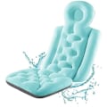 Miniatyrbild 5 av 5: Vattentät badkudde för hela kroppen, nackstöd för spa, halkfri nätkudde, vattentät badkudde för nacke och rygg, avkoppling för vuxna blue conjoined style