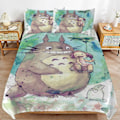 Miniatyrbild 1 av 5: x449 Min Granne Totoro Påslakan Mikrofiber Sängkläder Set 3D-tryckt Lättviktigt 3-delat Täcke Set, 1 Påslakan Och 2 Örngott för Ki 135x200cm 53x78in