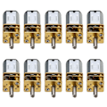 Miniatyrbilde 1 av 5: 10 stk 30 o/min N20 -hastighets girmotor DC 6V reduksjonsgirmotorer med metall girkasse hjul-hy silver gold